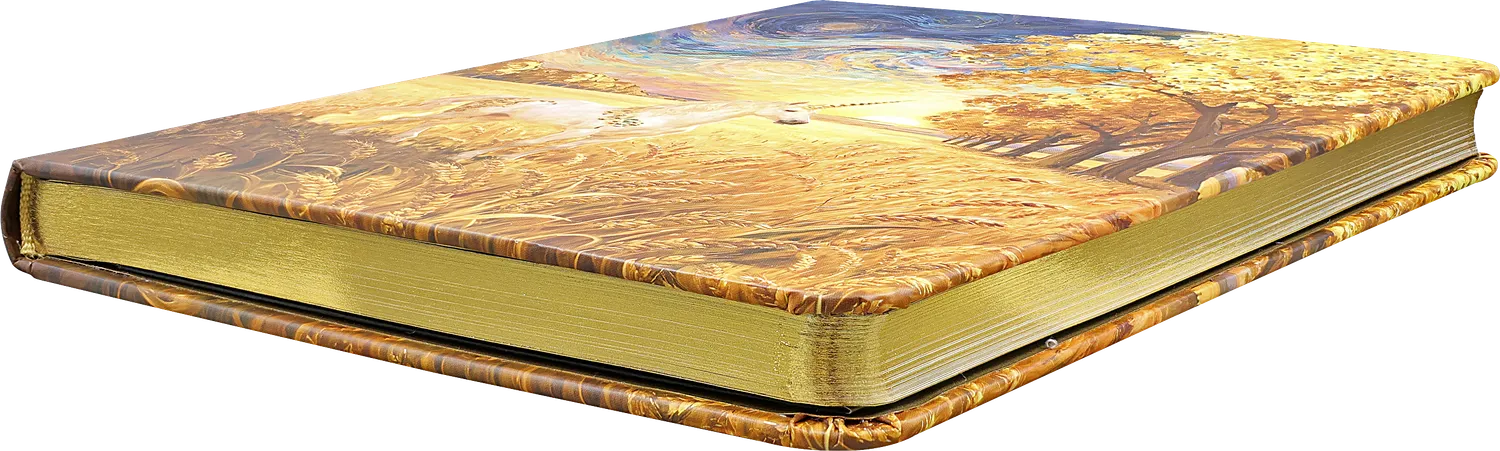 Peter Pauper Press Golden Unicorn notatbok gullkant