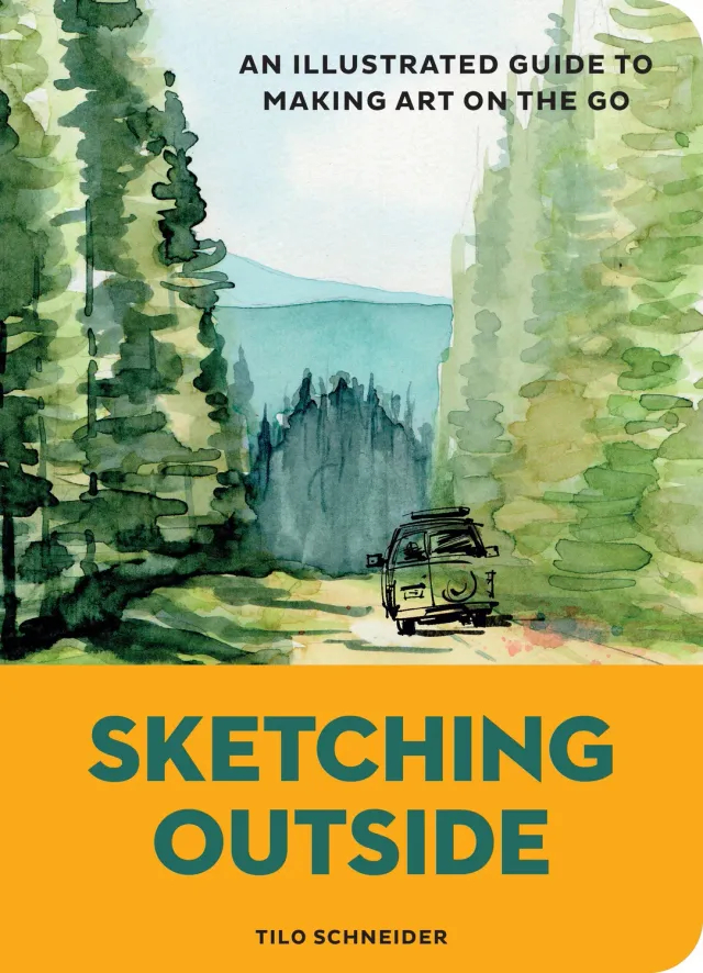 Abrams and Chronicle Sketching Outside pocketbok tegnebok ute