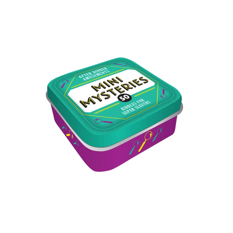 Abrams and Chronicle After Dinner Amusements Mini Mysteries spill