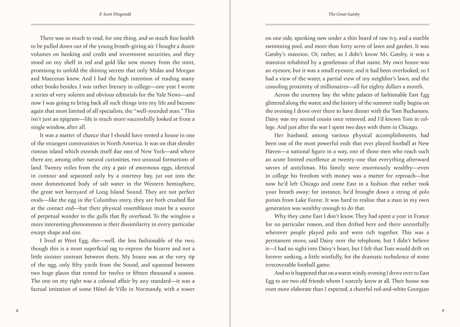 Peter Pauper Press The Great Gatsby bok innbundet gave