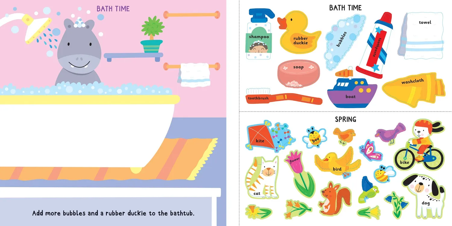 Peter Pauper Press My First Sticker Book First Words klistremerkebok
