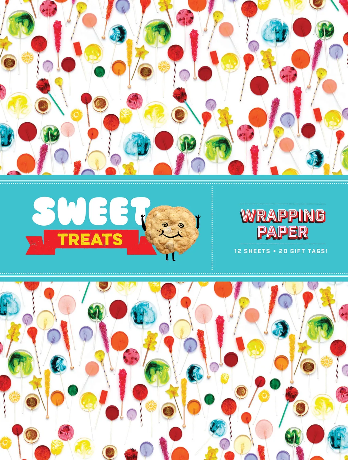 Chronicle Books Sweet Treats gavepapir 12 ark + 20 lapper
