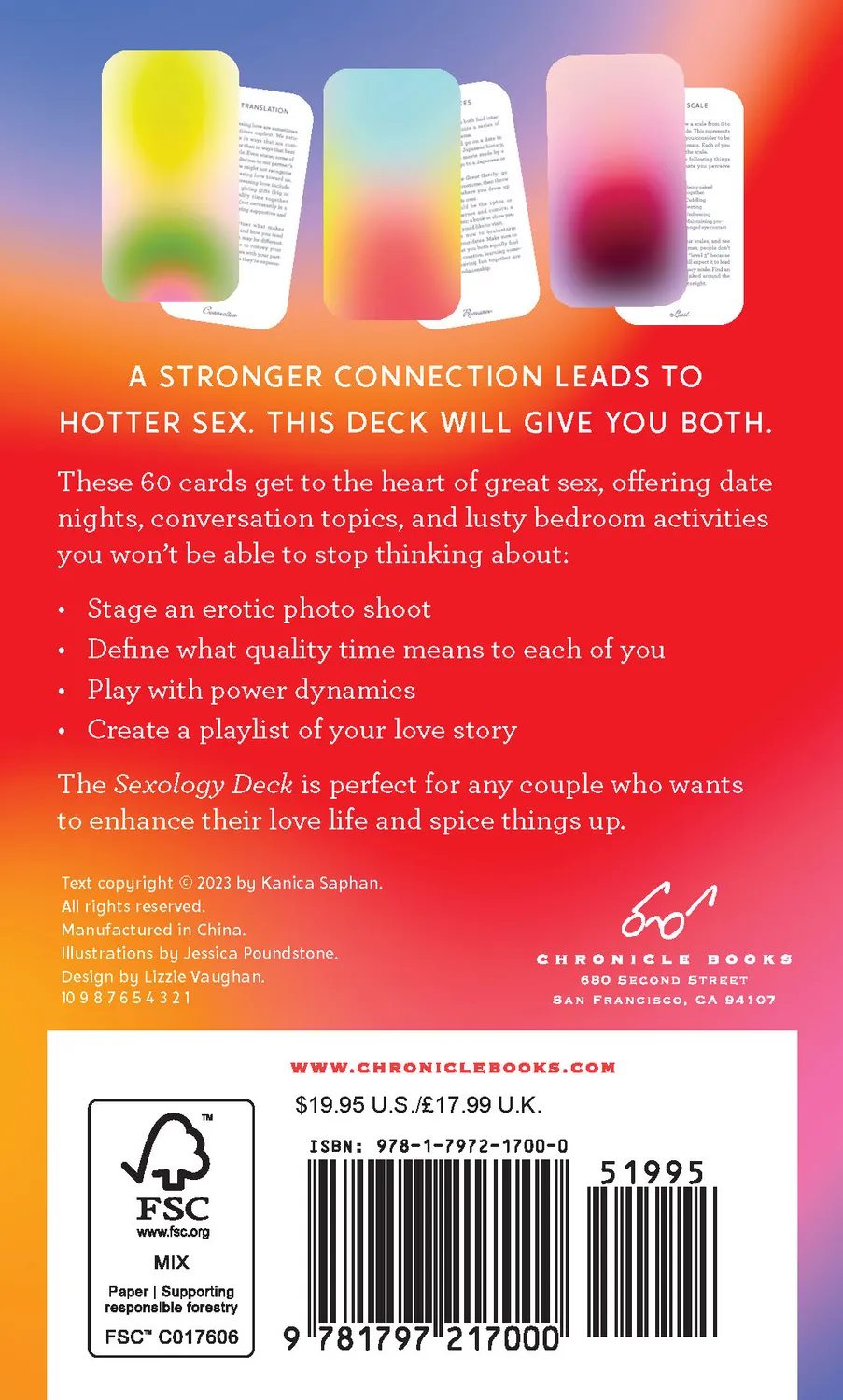 Chronicle Books Sexology Deck kortstokk 60 kort par