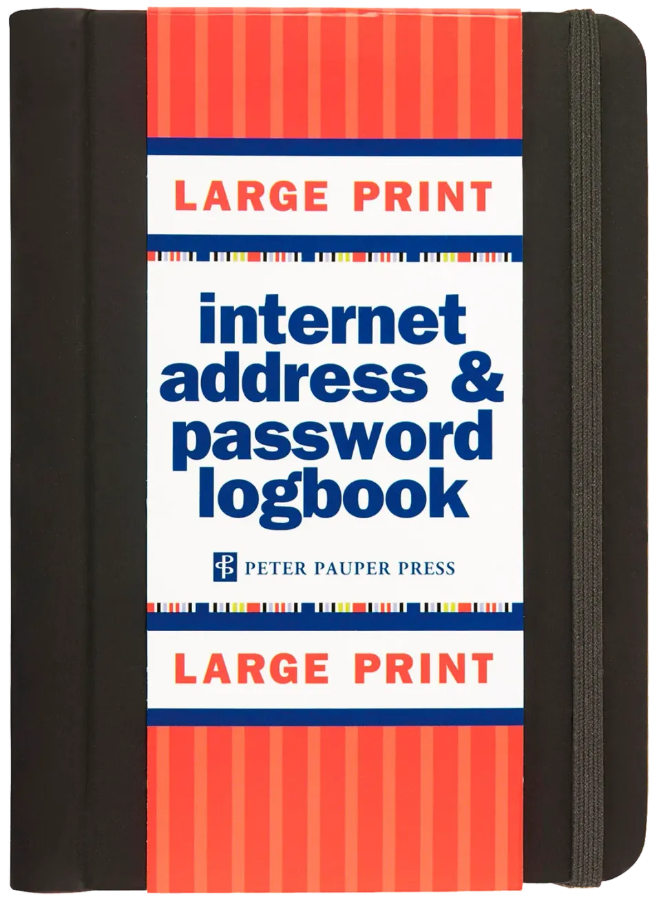 Peter Pauper Press Large Print passordbok stor skrift