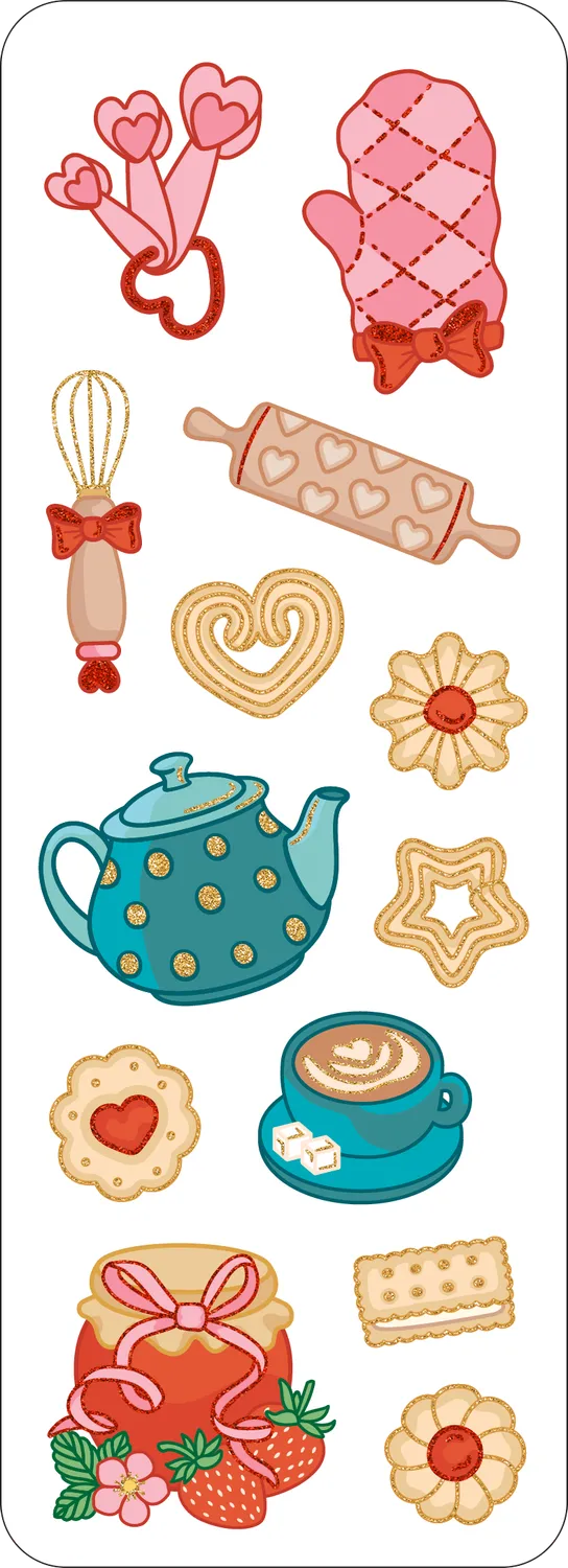 Peter Pauper Press Cute & Cozy klistremerkesett 80 stk