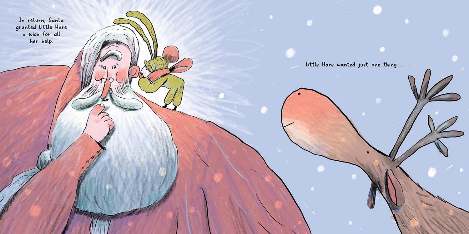 Abrams Little Hare Finds a Gift barnebok innbundet jul