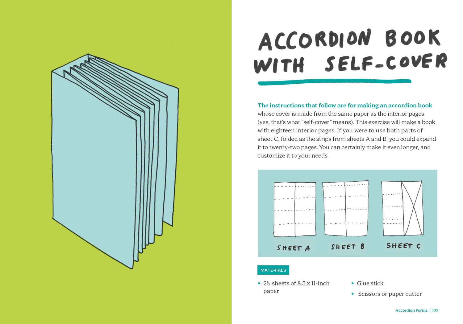 Abrams Zine Making and Bookbinding bok 25 prosjekter