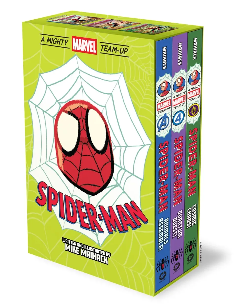 Mike Maihack Spider-Man Mighty Marvel Team-Up tegneserieboks 3-bøker