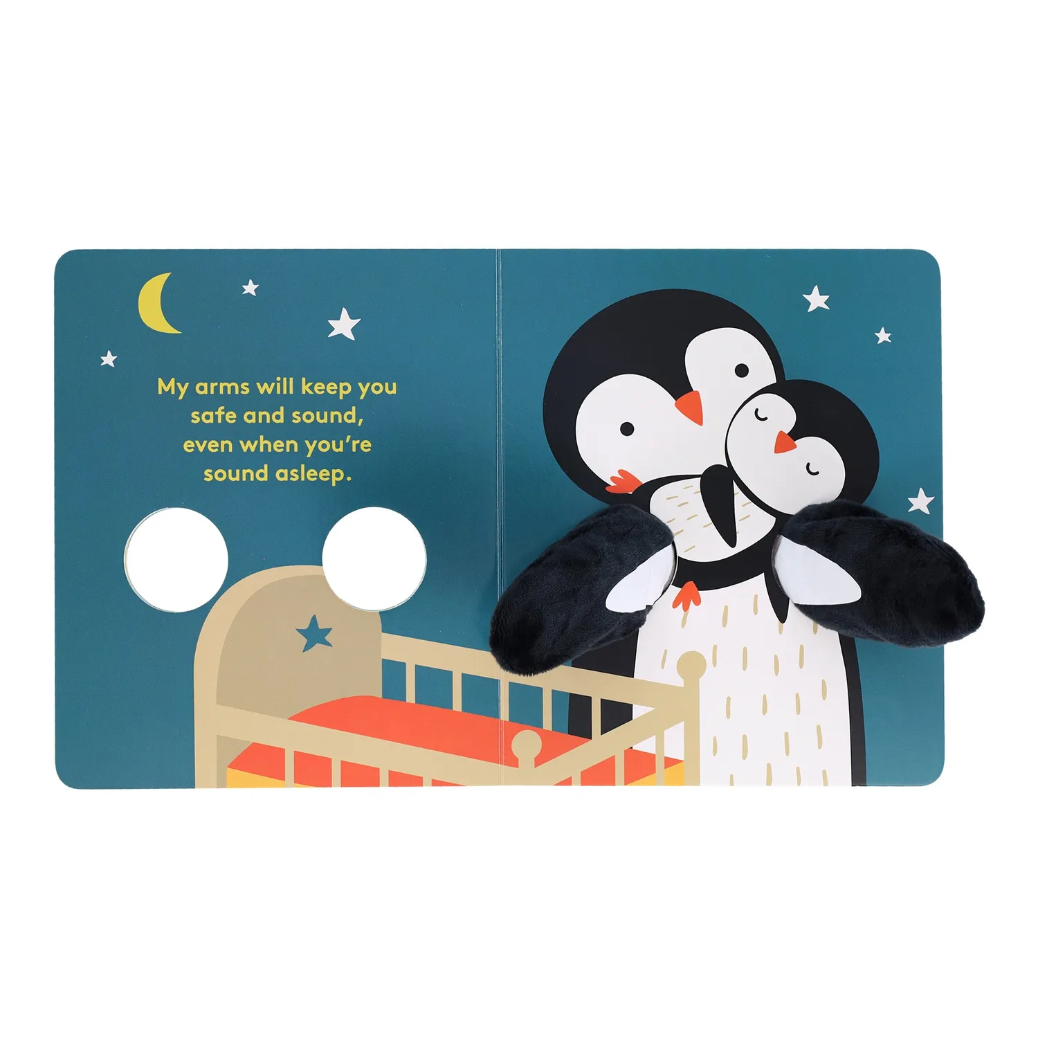 Hug Me Little Penguin pekebok fingerdukke baby