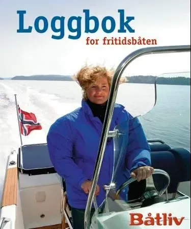 Bokia Båtliv Loggbok brukt bok med markeringer nynorsk
