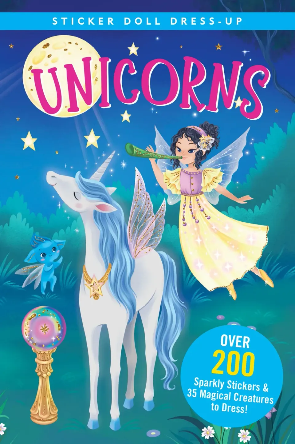 Peter Pauper Press Unicorns klistremerkebok 200 stk 5 år