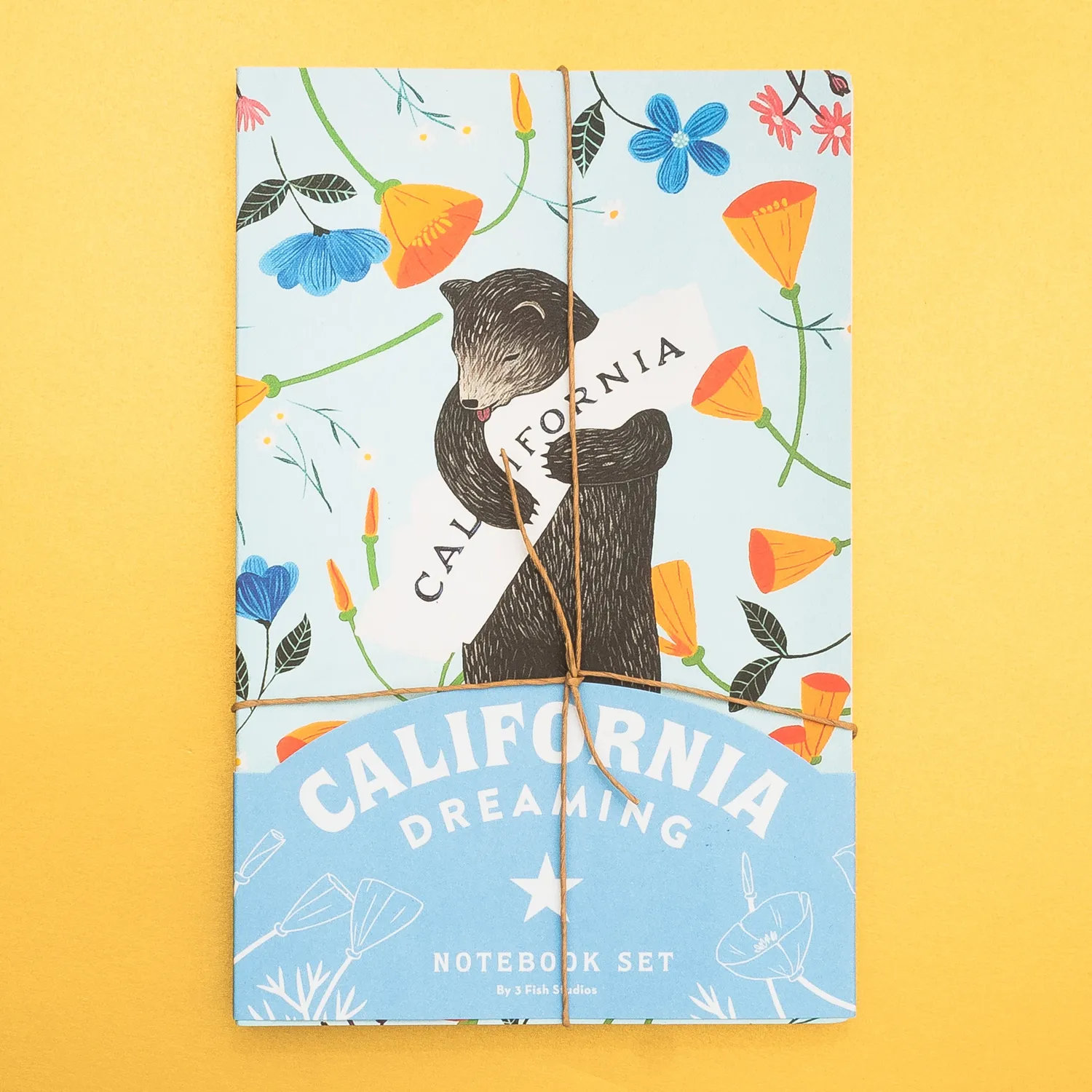 California Dreaming Notebook Set notatbok 3-pakning