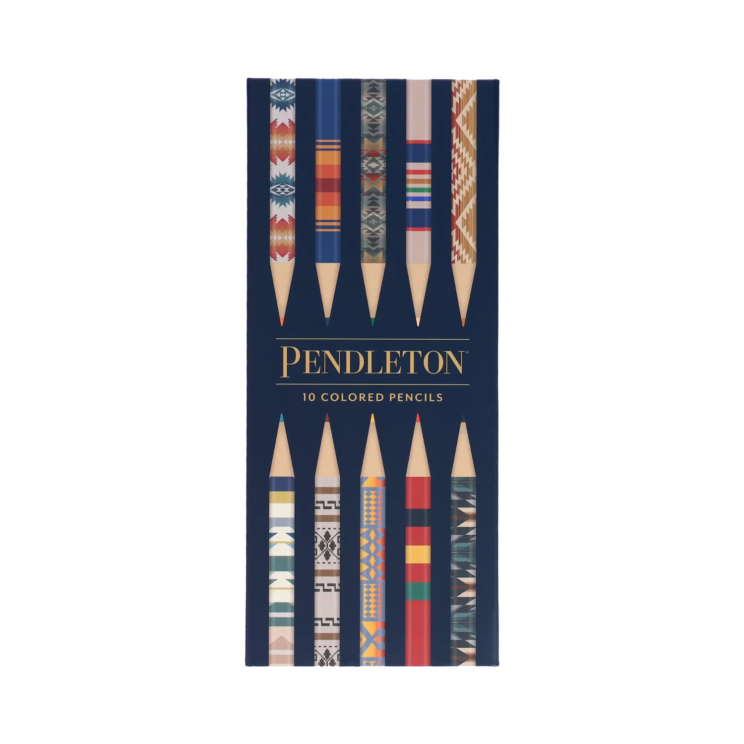 Pendleton Colored Pencils fargeblyanter 10-pak mønstrede