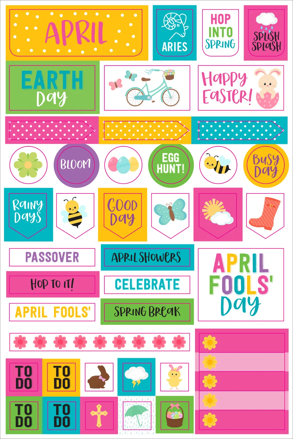 Peter Pauper Essentials Month By Month planleggerklistremerker