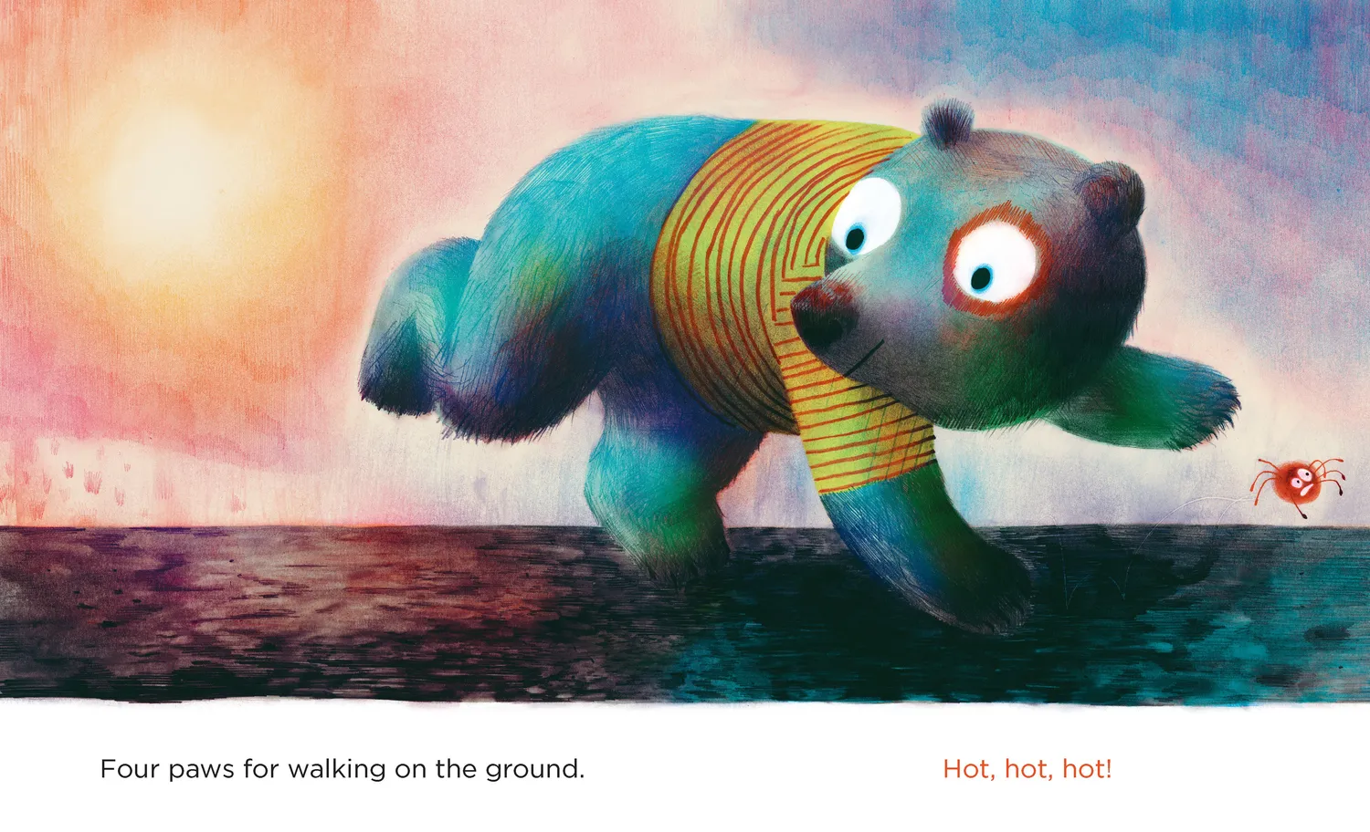 Enchanted Lion On All Fours innbundet bildebok