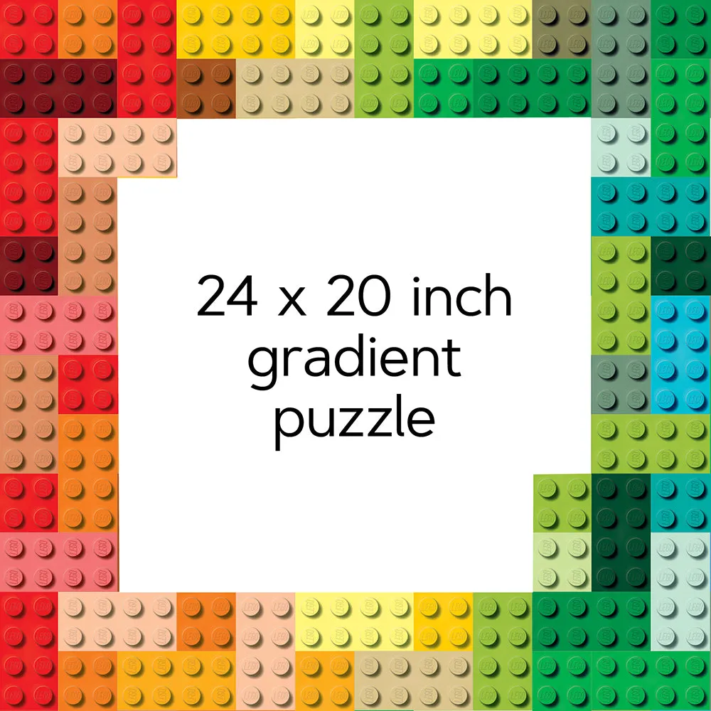 LEGO Rainbow Bricks puslespill 1000 brikker regnbue