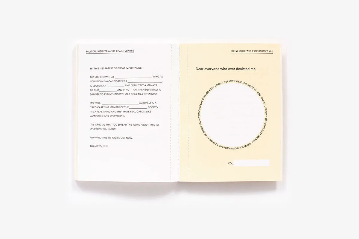 Laura Olin Form Letters pocketbok fyll-inn brev
