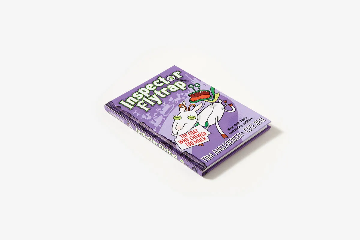 Abrams Inspector Flytrap 2 innbundet barnebok humor