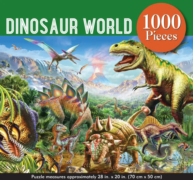 Peter Pauper Press Dinosaur World puslespill 1000 brikker