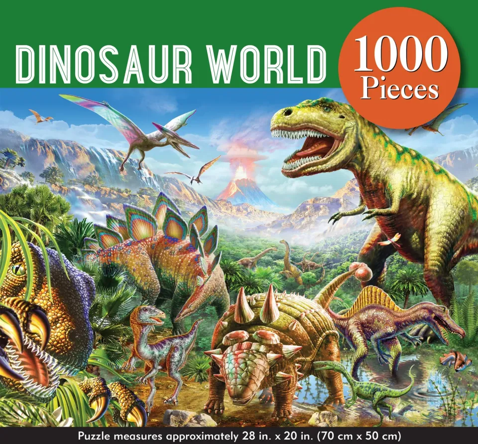 Peter Pauper Press Dinosaur World puslespill 1000 brikker