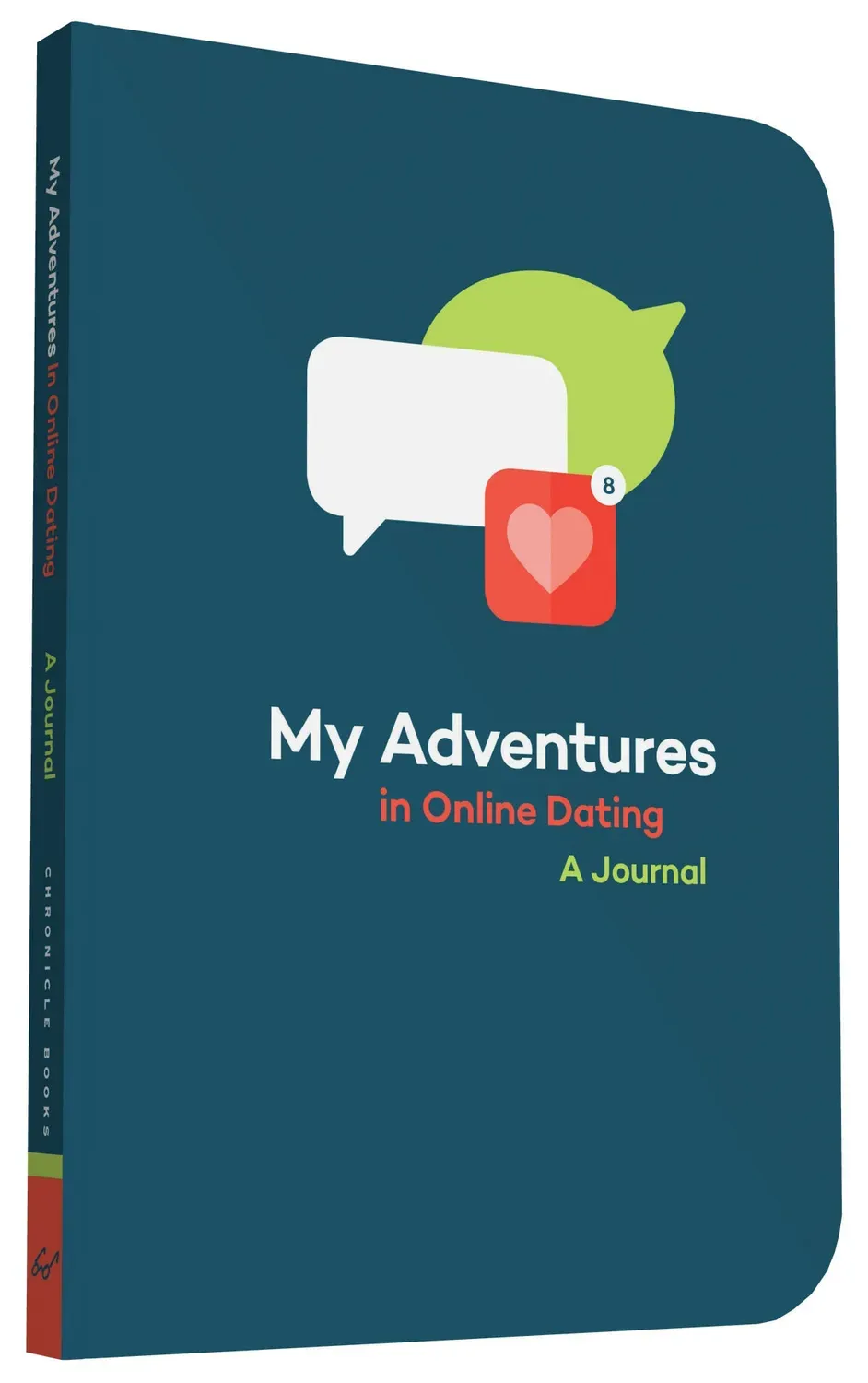 Chronicle Books My Adventures in Online Dating dagbok med stickers