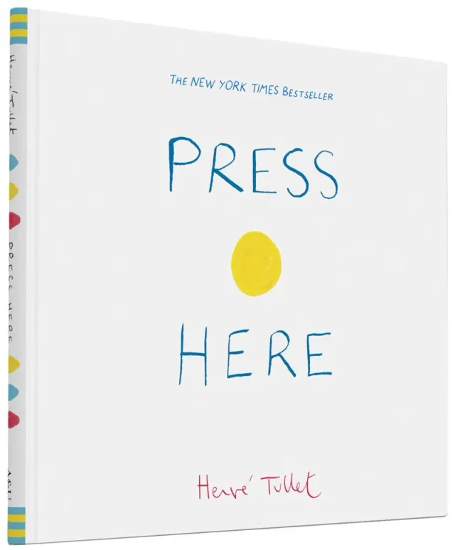 Abrams & Chronicle Books Press Here bildebok innbundet 3–5 år