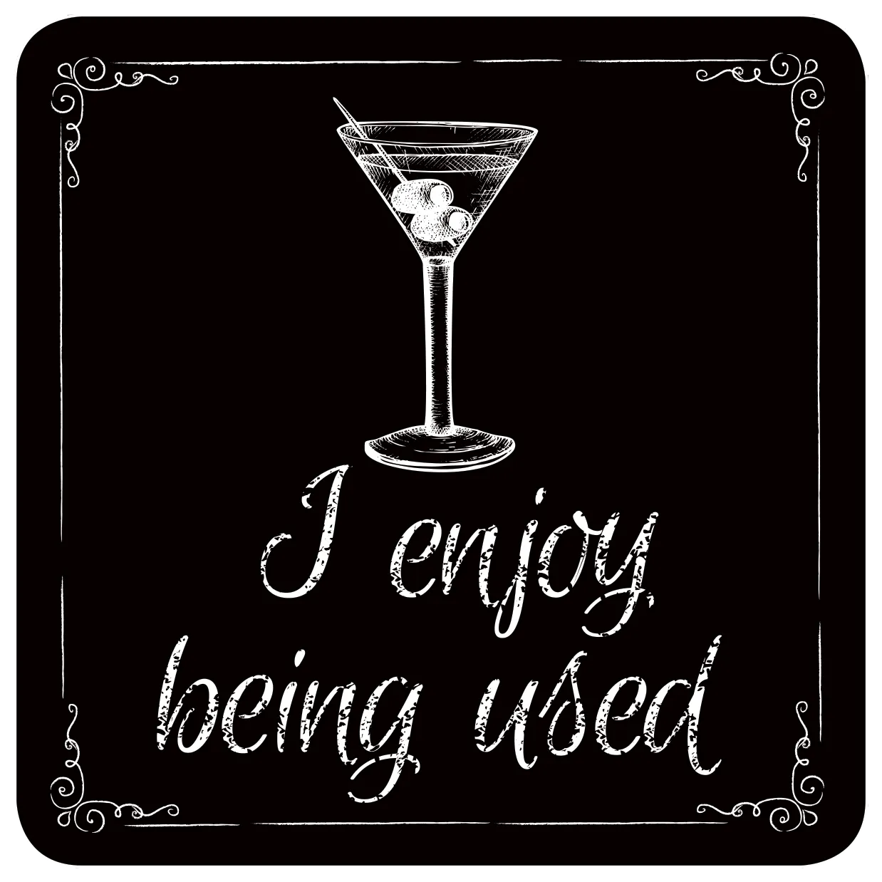 Peter Pauper Press This Drink's on Me glassbrikker 8 stk humor