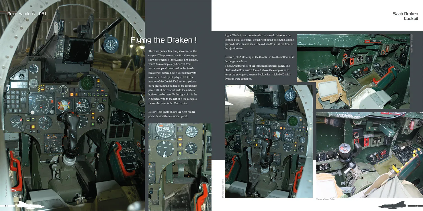 Duke Hawkins Saab 35 Draken bok jagerfly