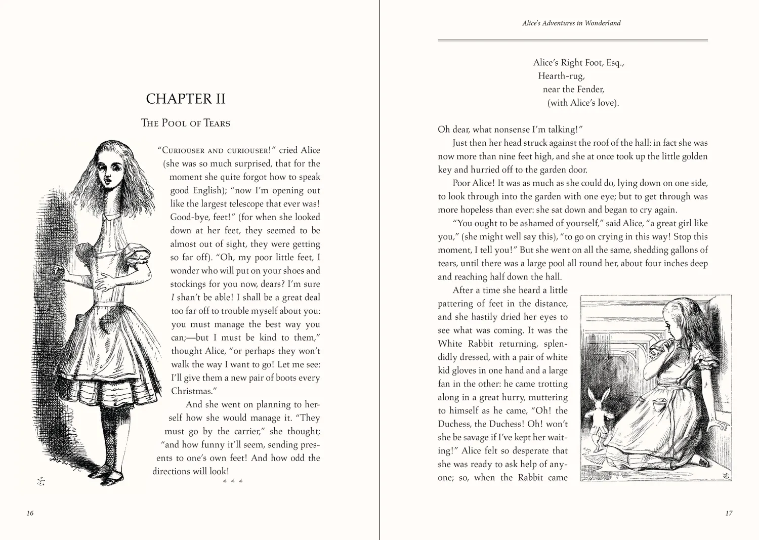 Peter Pauper Press Alice's Adventures bok gaveutgave