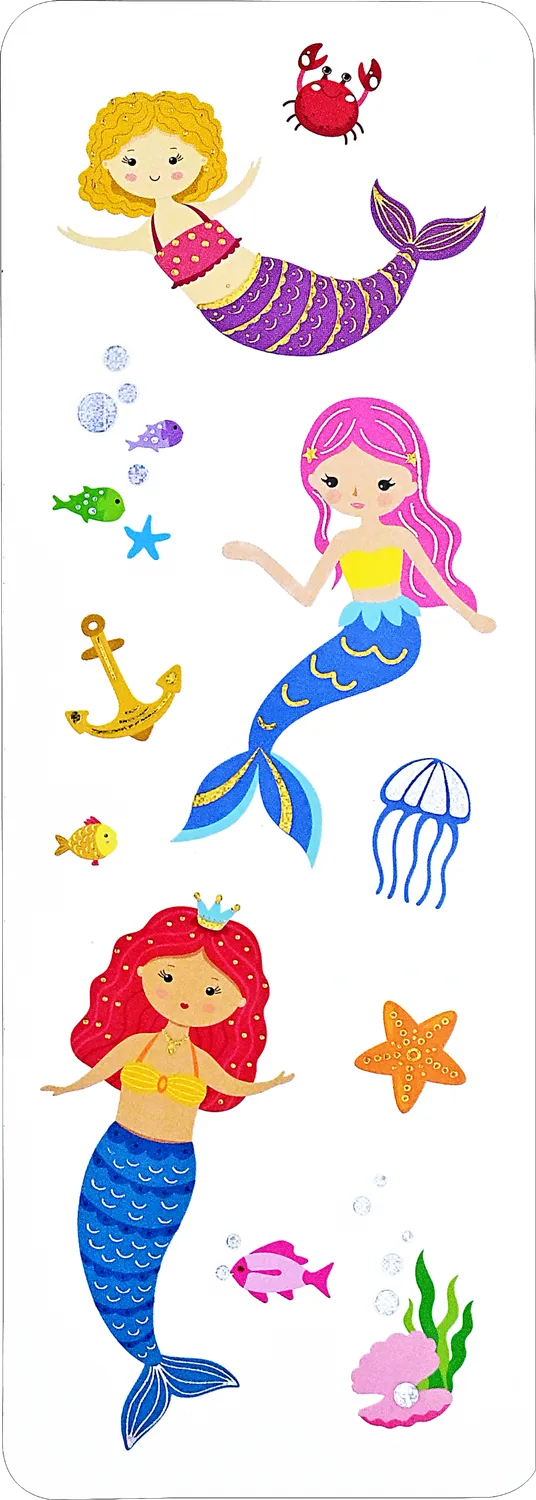 Peter Pauper Press Mermaids klistremerkesett 50 stk havfrue