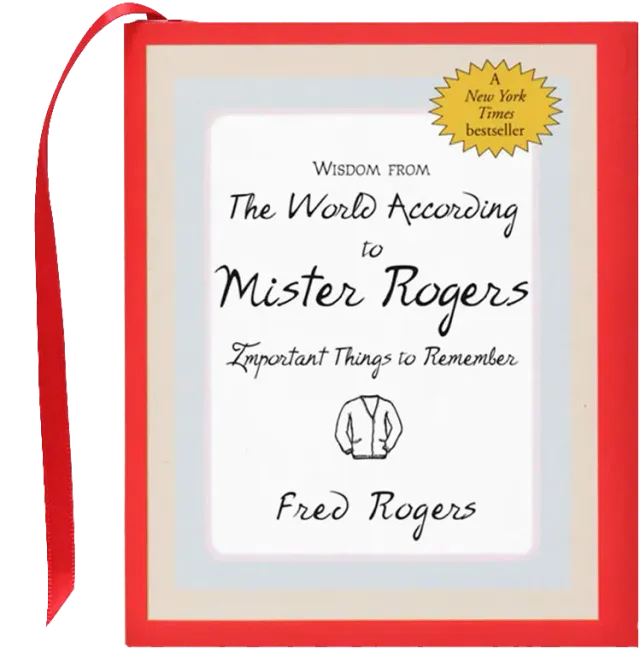 Everyday Mini Books Mister Rogers minibok visdom innbundet