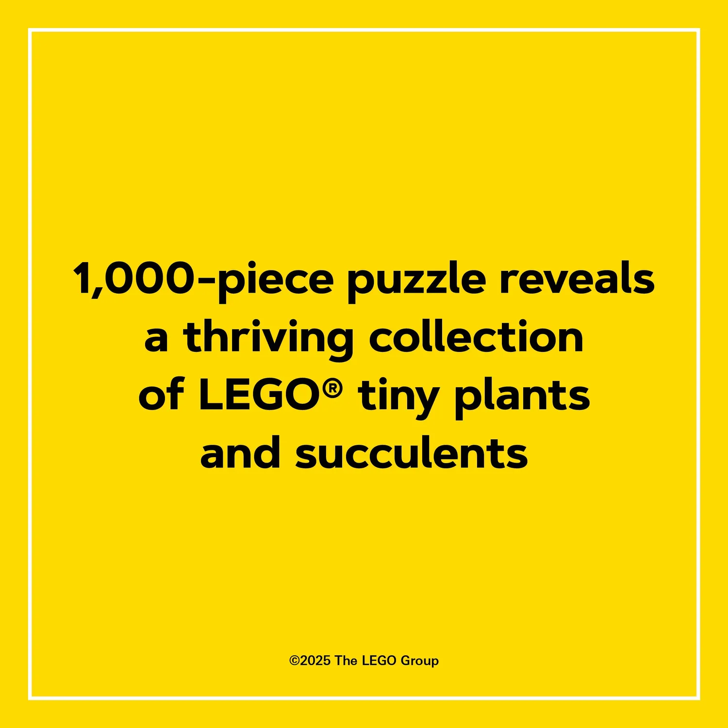 LEGO Tiny Garden puslespill 1000 brikker Botanicals