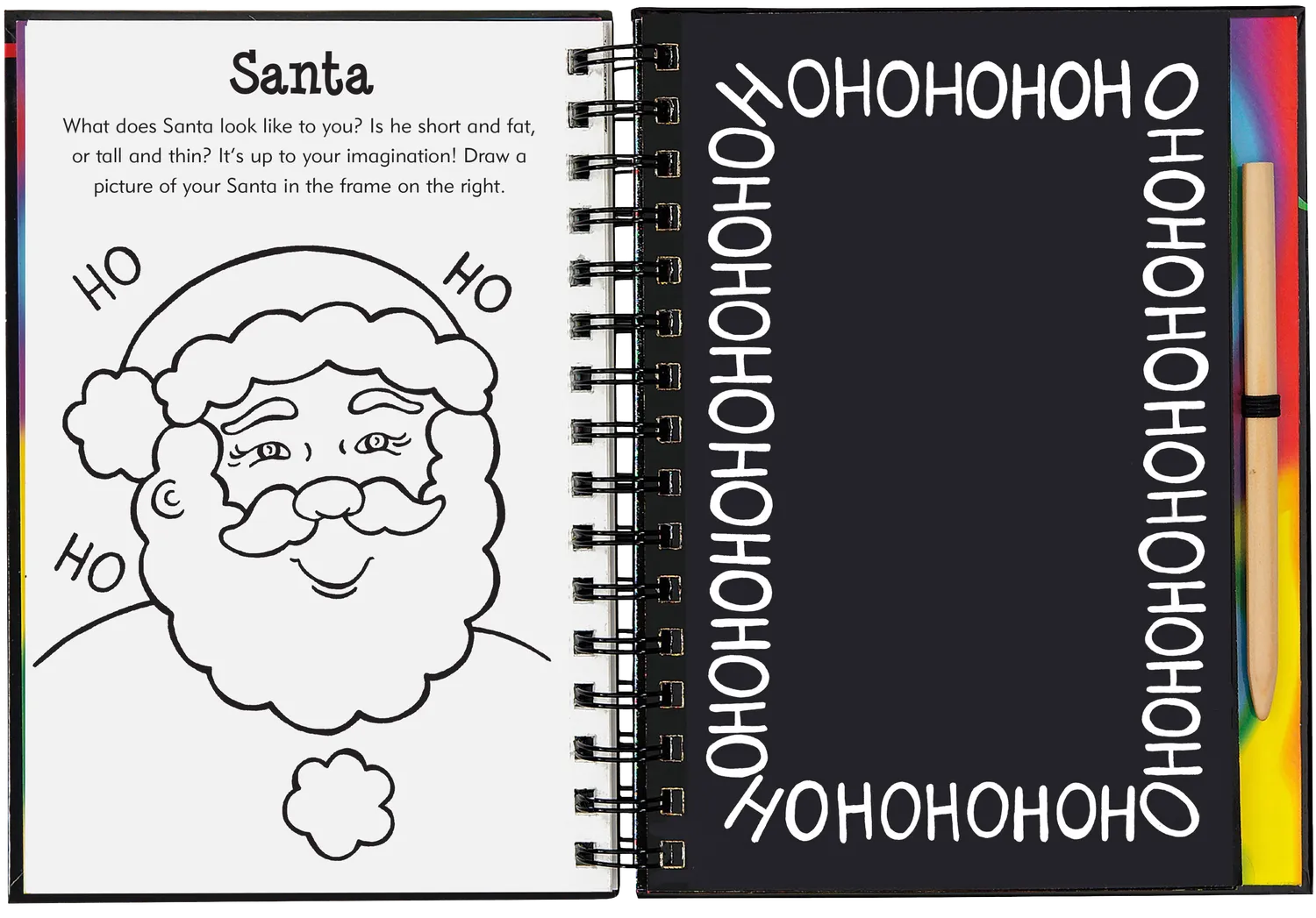 Scratch and Sketch Merry Christmas skrapebok jul for barn