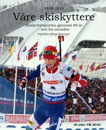 Bokia Våre skiskyttere innbundet bok pent brukt sport