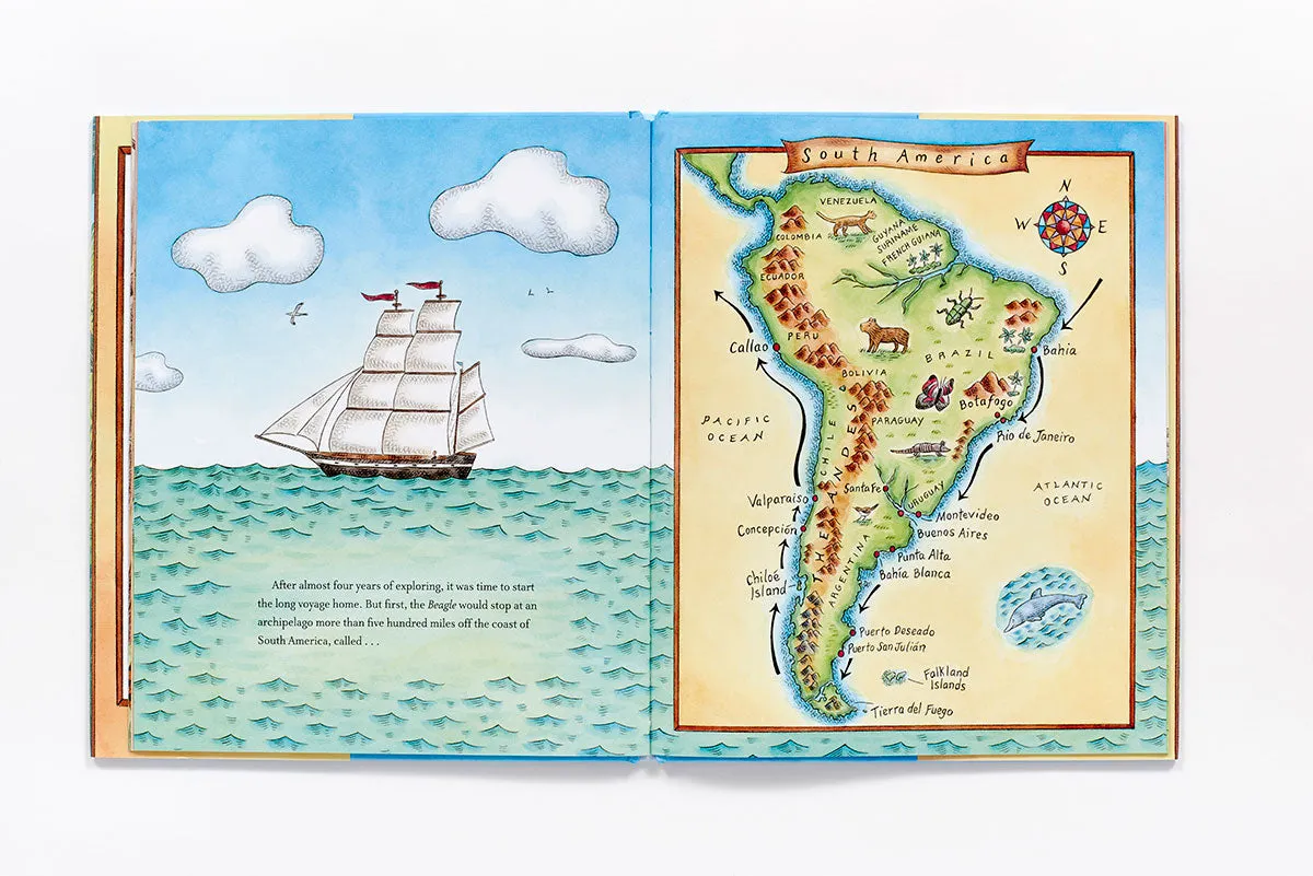 Abrams Charles Darwin's Around-the-World Adventure bildebok