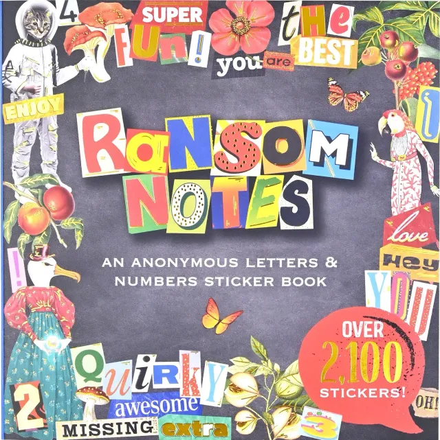 Peter Pauper Press Ransom Notes klistremerkebok 2100 stk