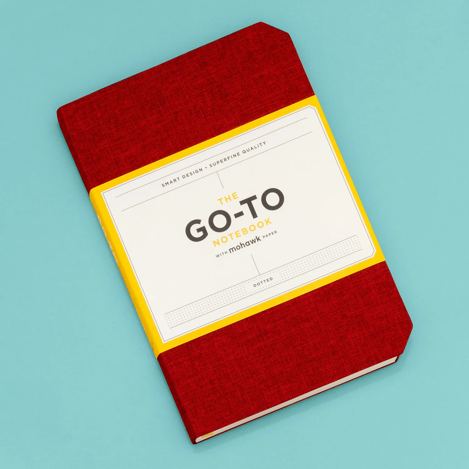 Abrams and Chronicle Go-To Notebook notatbok brick red dotted