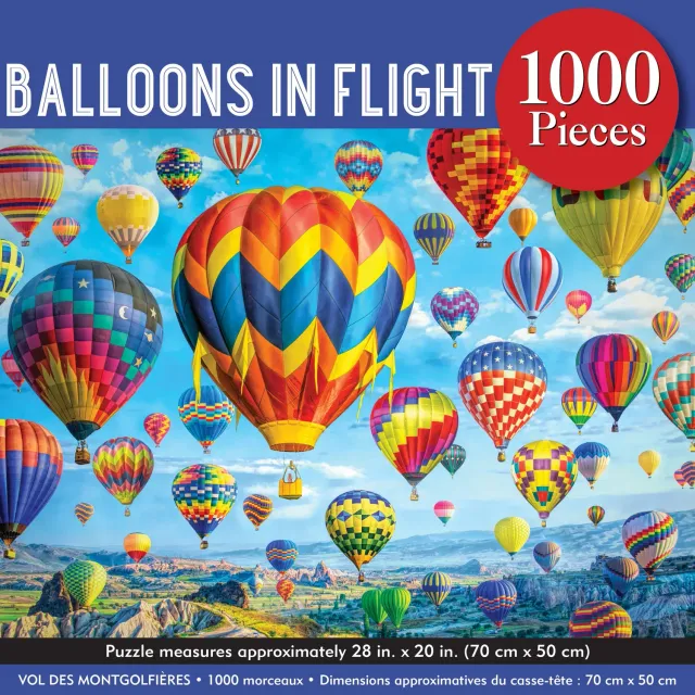 Peter Pauper Press Balloons in Flight puslespill 1000 gave