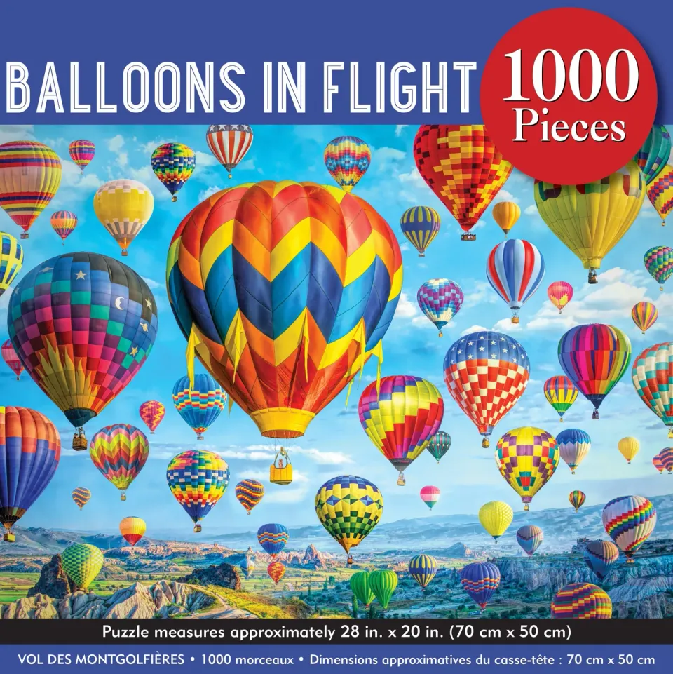 Peter Pauper Press Balloons in Flight puslespill 1000 gave