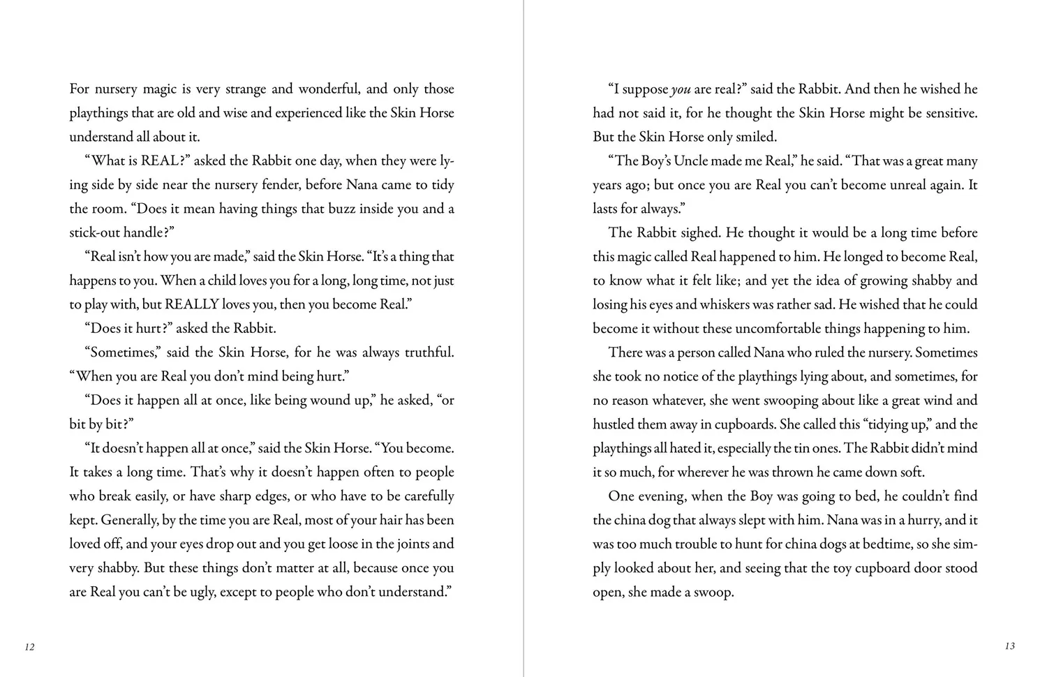 Peter Pauper Press The Velveteen Rabbit barnebok innbundet gaveutgave