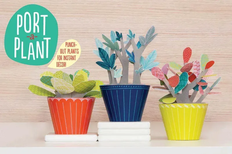 Chronicle Books Port a Plant papirplanter 3-pakning sukkulenter