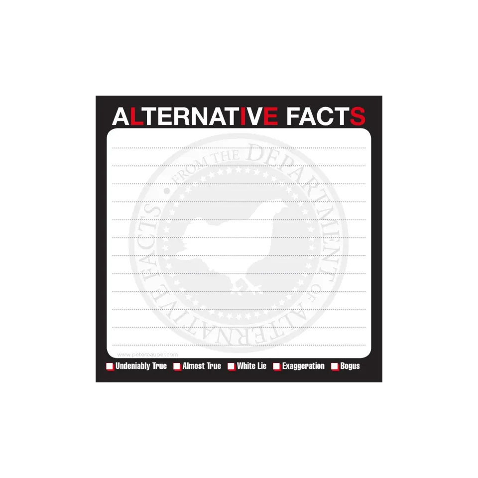 Peter Pauper Press Alternative Facts notatblokk 60 ark gave