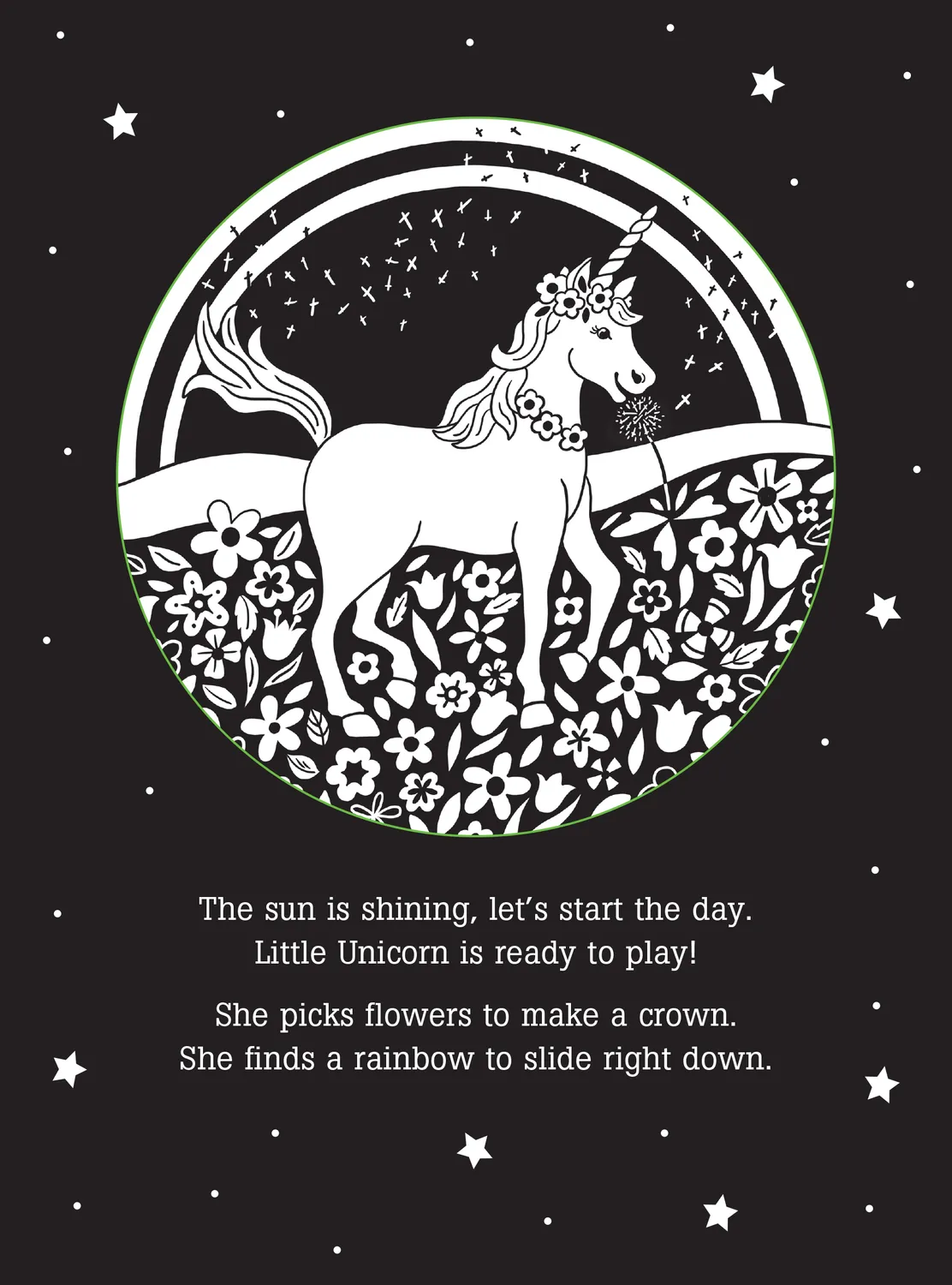 Peter Pauper Press Unicorn's Magical Day skyggebok 3-9 år