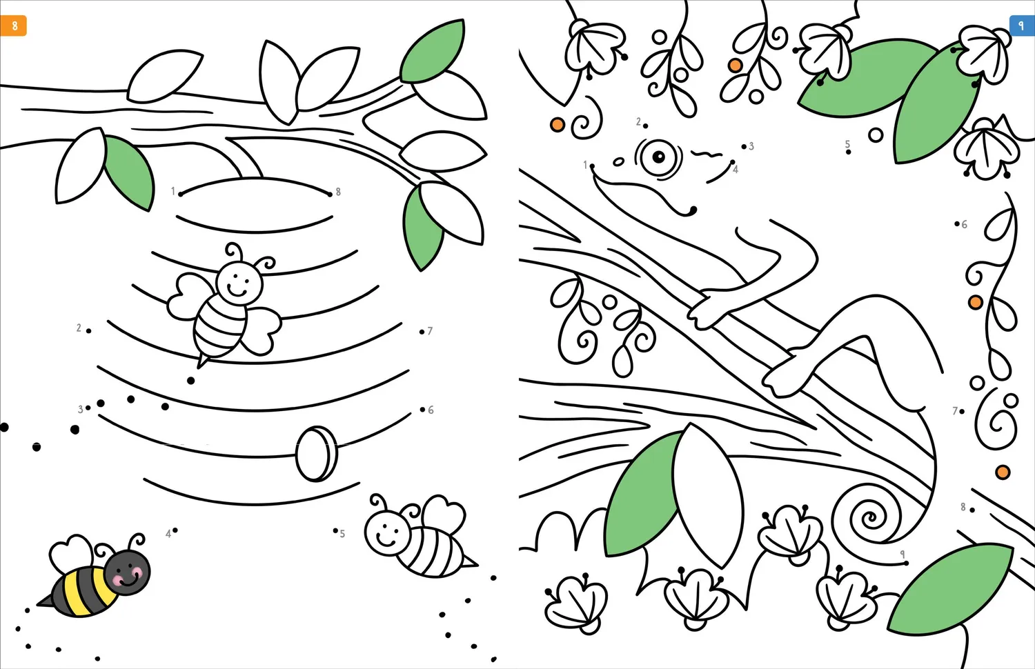 Peter Pauper Press Animals Dot-to-Dot aktivitetsbok prikk-til-prikk