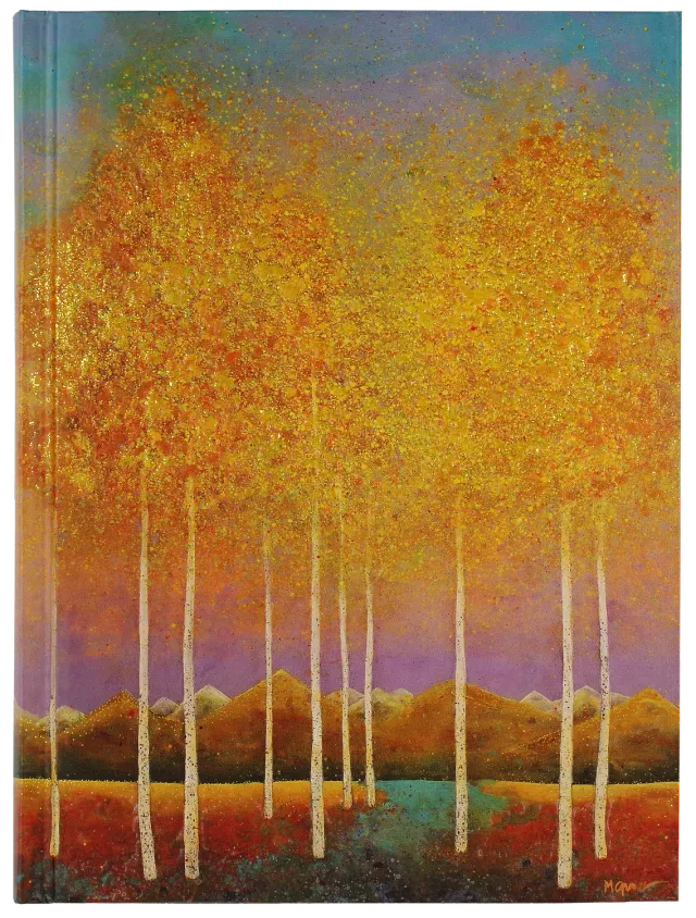 Peter Pauper Press Moonlit Aspens journal linjert 160 sider
