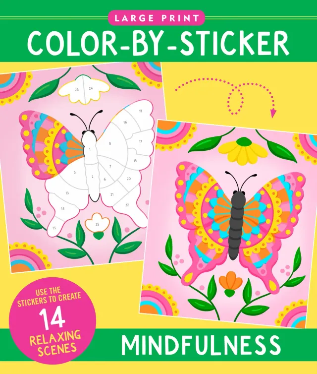 Peter Pauper Press Mindfulness klistrebok large print
