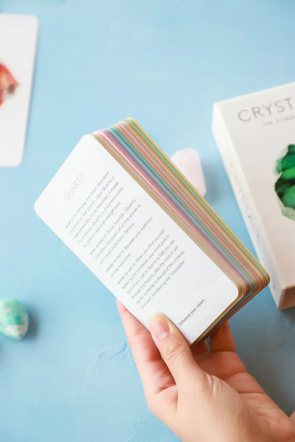 The Stone Crystals Deck krystallkort 78 kort