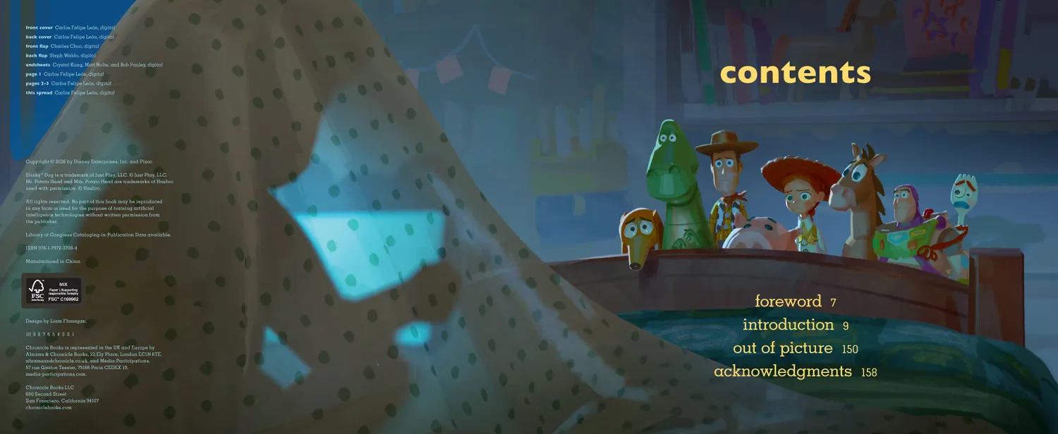 Chronicle Books The Art of Toy Story 5 bok innbundet kunstbok