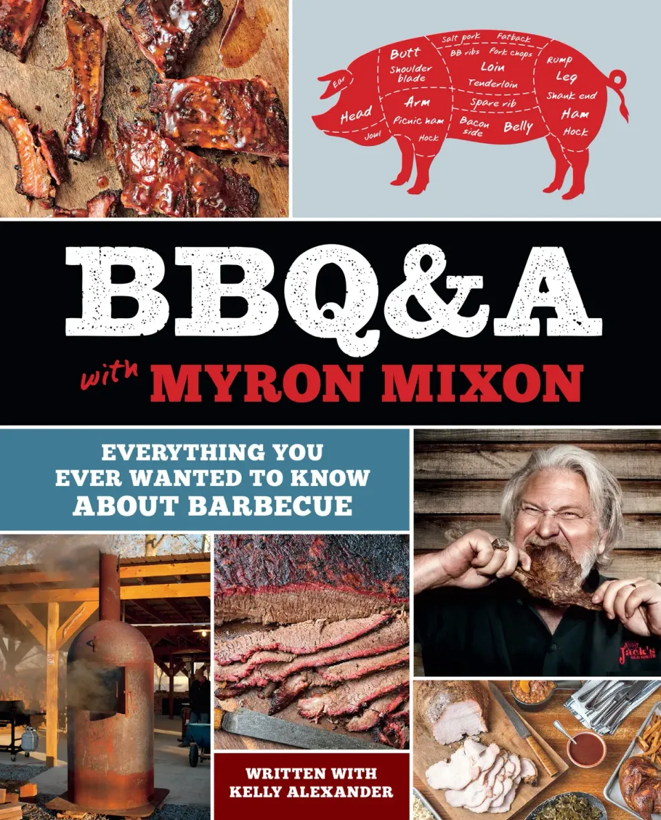 Abrams BBQ&A with Myron Mixon kokebok innbundet grill