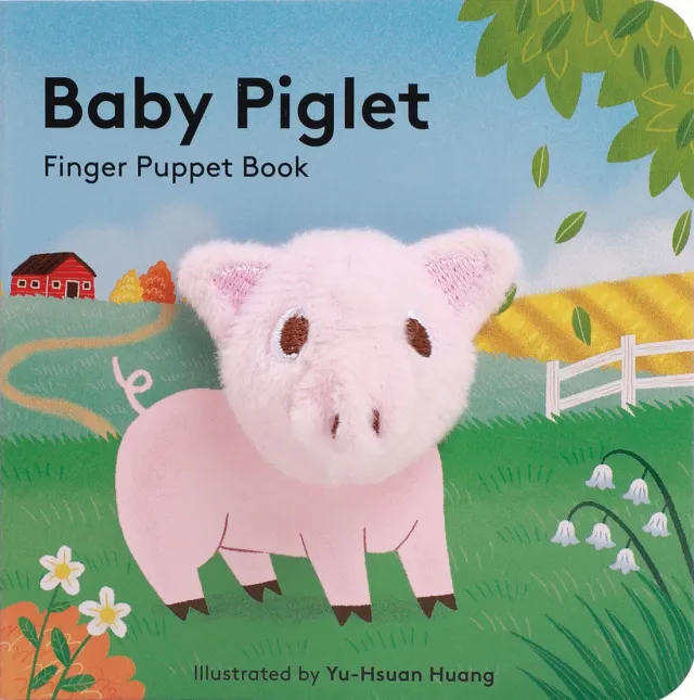 Chronicle Books Baby Piglet fingerdukke babybok pappbok